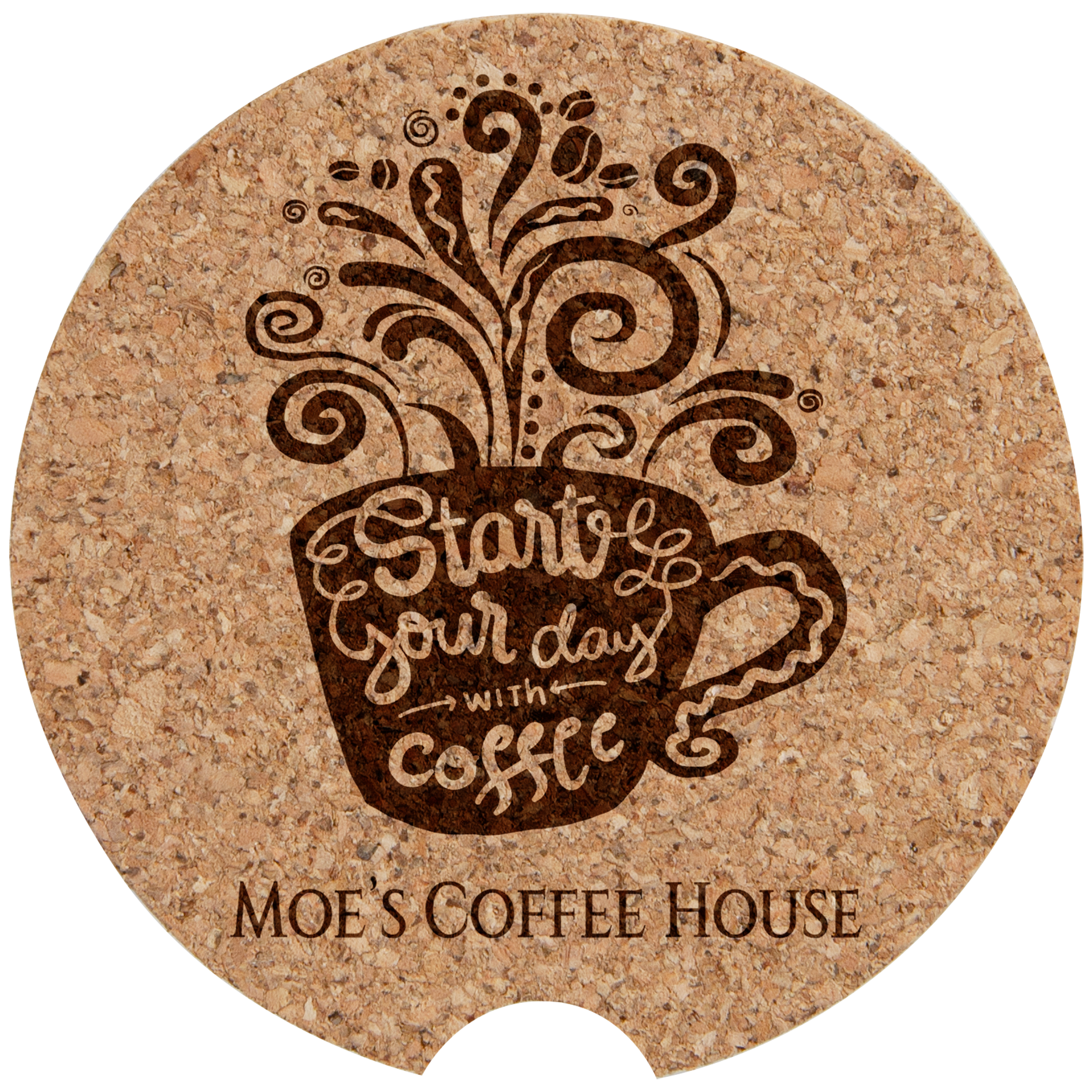 Cork Car Coaster - 2 1/2"
