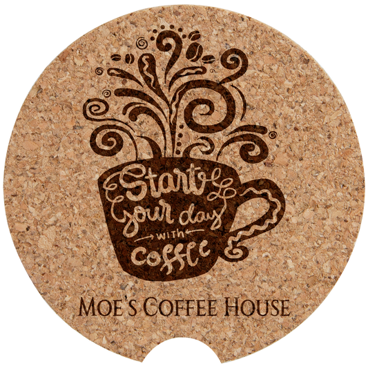 Cork Car Coaster - 2 1/2"