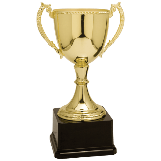 12 3/4" Gold Completed Zinc Cup Trophy