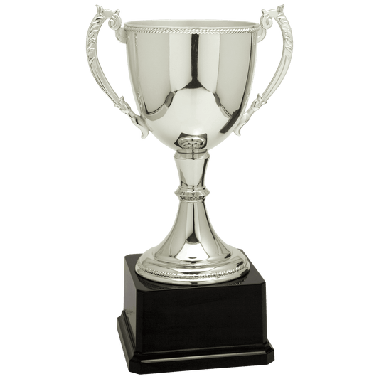 12 3/4" Silver Completed Zinc Cup Trophy