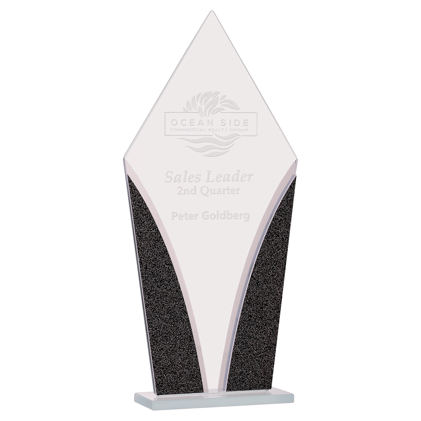 Diamond Designer Glass Award - 9 1/4"