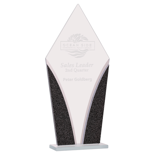 Diamond Designer Glass Award - 9 1/4"