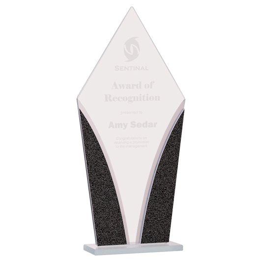 Diamond Designer Glass Award - 10 1/2"
