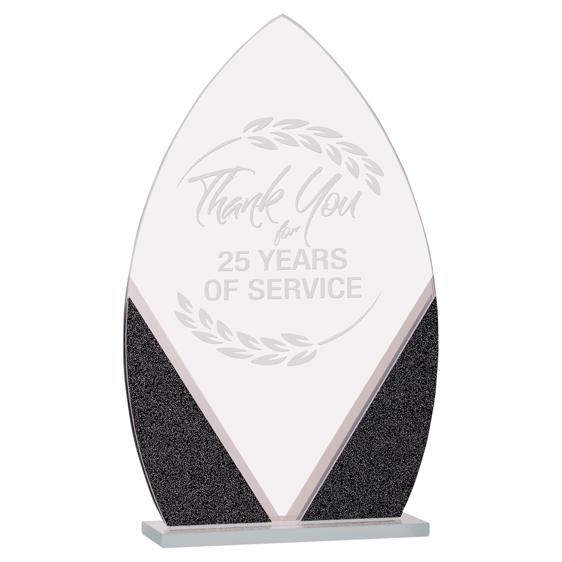 Oval Designer Glass Award - 8 1/4"