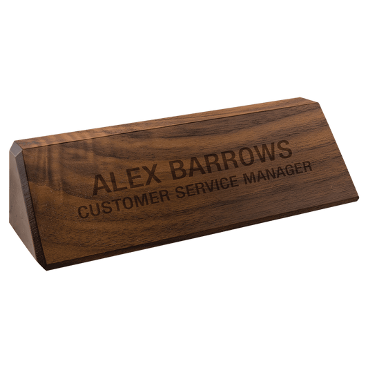 Genuine Walnut Desk Wedge - 8 1/2"