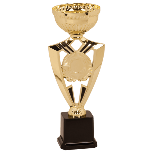 10 3/4" Gold Ribbon 2" Insert Holder Easy Cup Kit