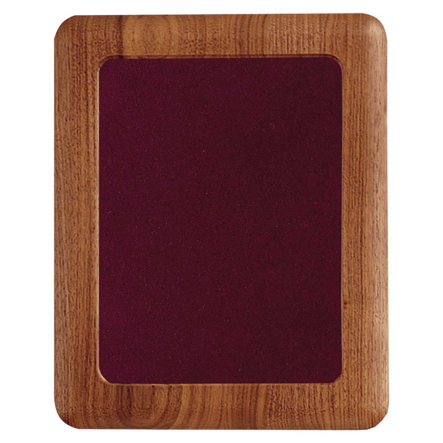 14" x 17" American Walnut Airflyte Frame with Maroon Velour Backing (Assembled)