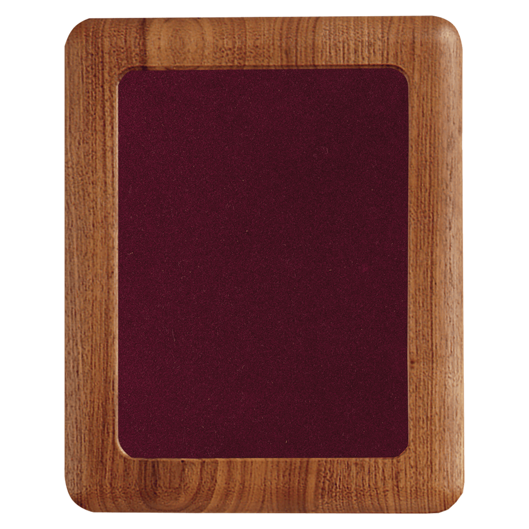 14" x 17" American Walnut Airflyte Frame with Maroon Velour Backing (Assembled)