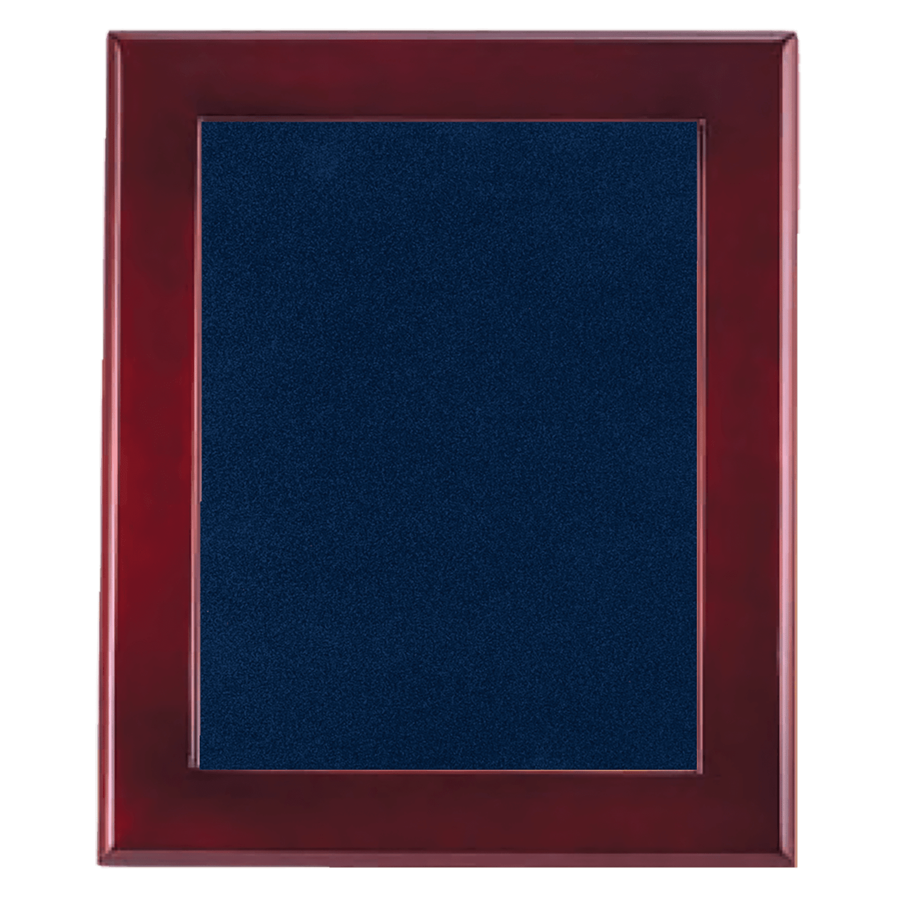 14" x 17" Rosewood Piano Finish Frame with Blue Velour Backing (Assembled)