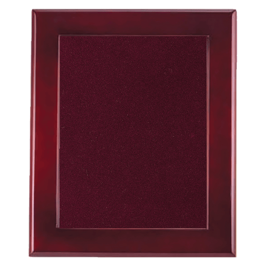 14" x 17" Rosewood Piano Finish Frame with Maroon Velour Backing (Assembled)
