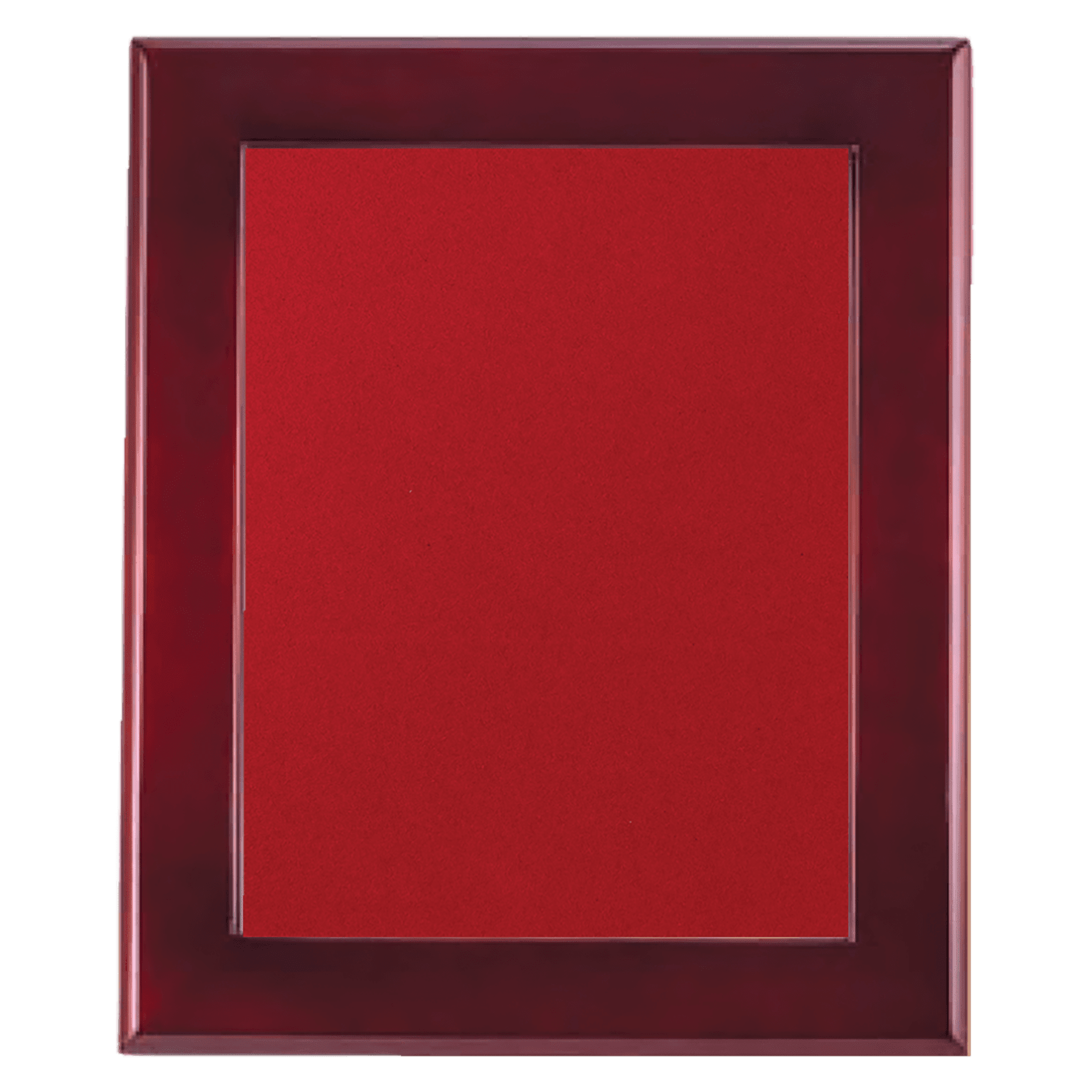 14" x 17" Rosewood Piano Finish Frame with Red Velour Backing (Assembled)
