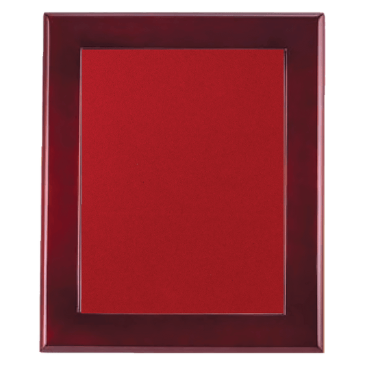 14" x 17" Rosewood Piano Finish Frame with Red Velour Backing (Assembled)