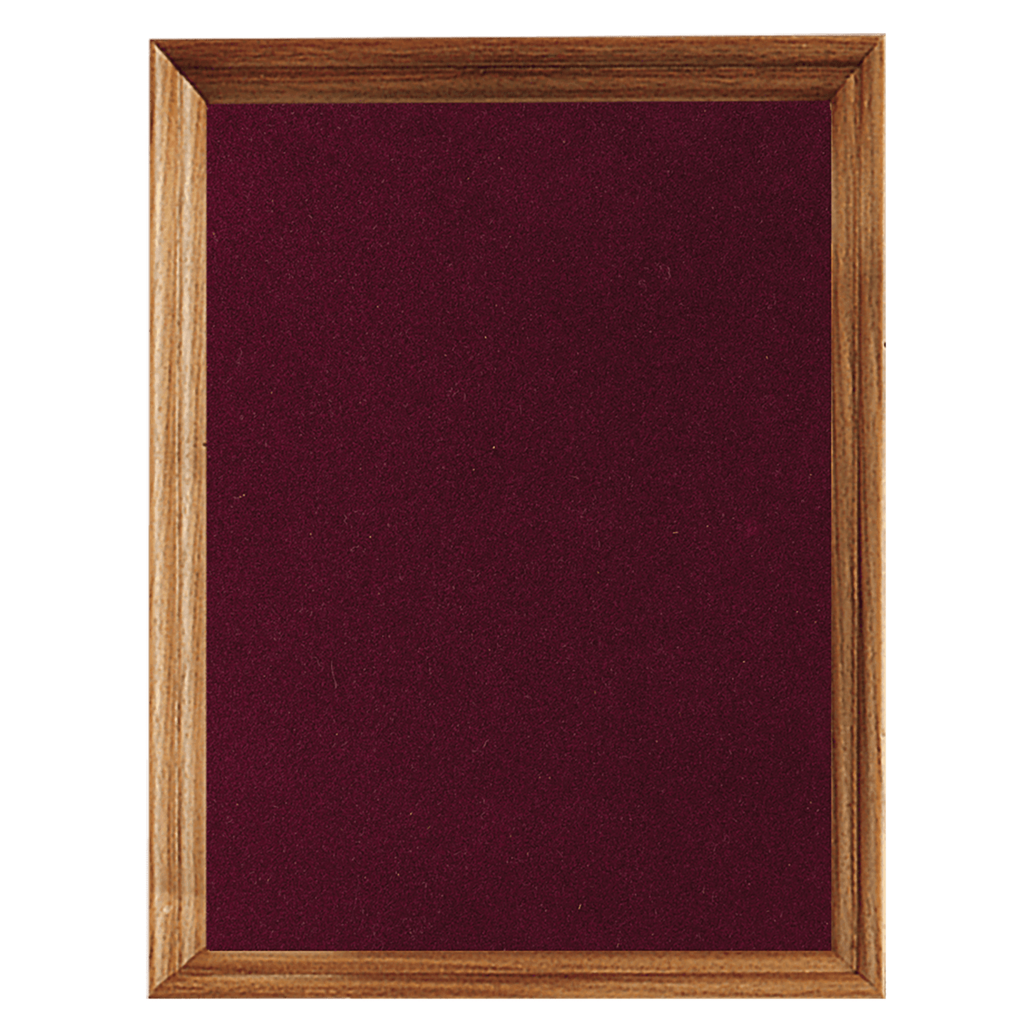12" x 15" American Walnut Shadow Box with Maroon Velour Backing (Assembled)