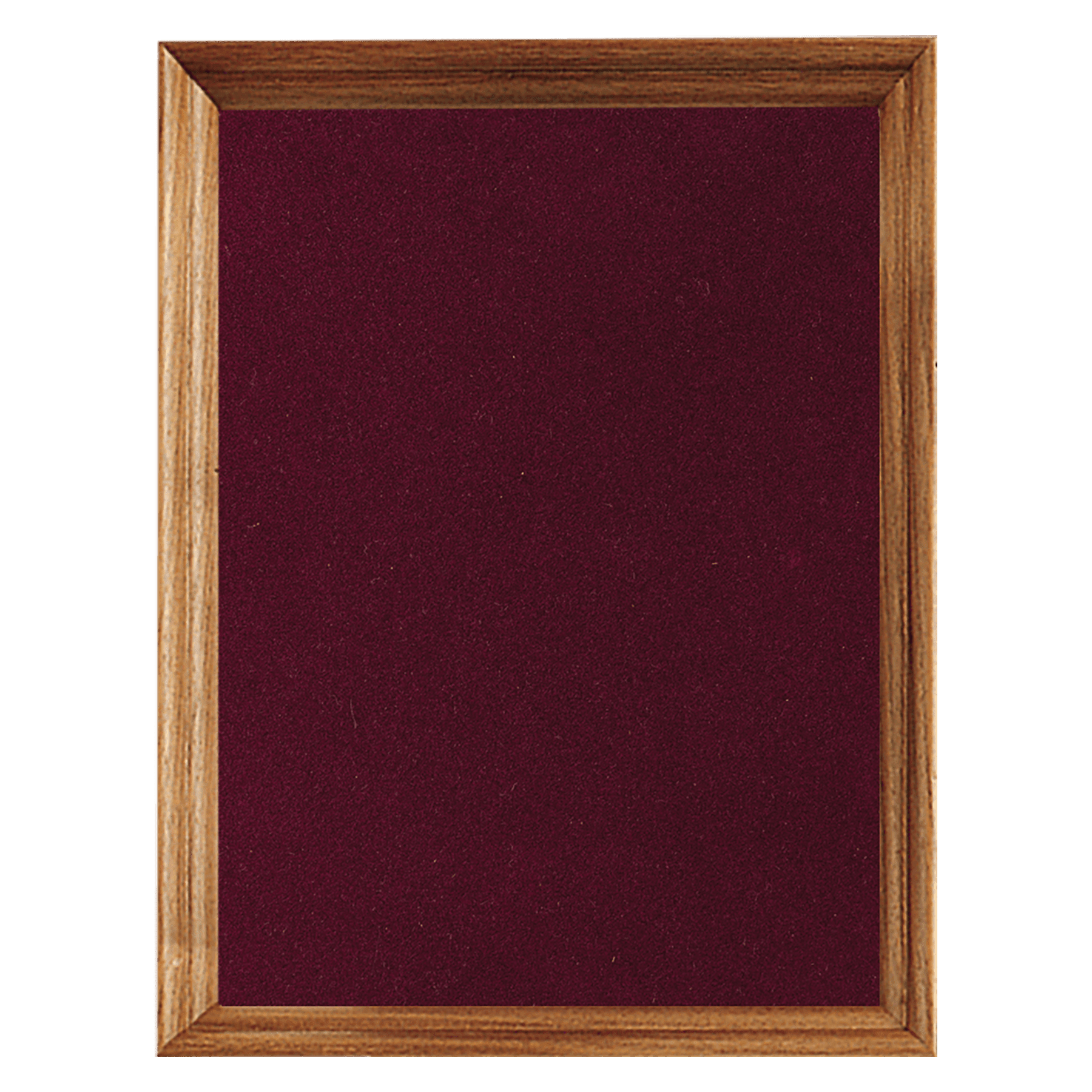 12" x 15" American Walnut Shadow Box with Maroon Velour Backing (Assembled)