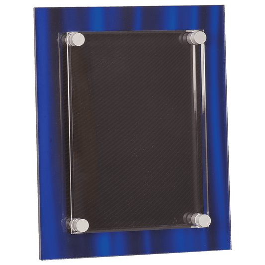 8" x 10" Blue Velvet Stand-Off Acrylic Plaque
