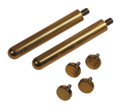 Gold Hardware for Floating Plaques Include 4 Threaded Studs & 2 Pins