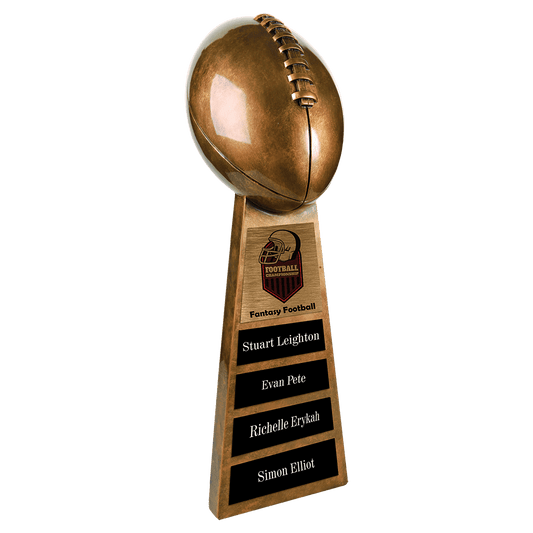 15" Antique Gold Football Resin
