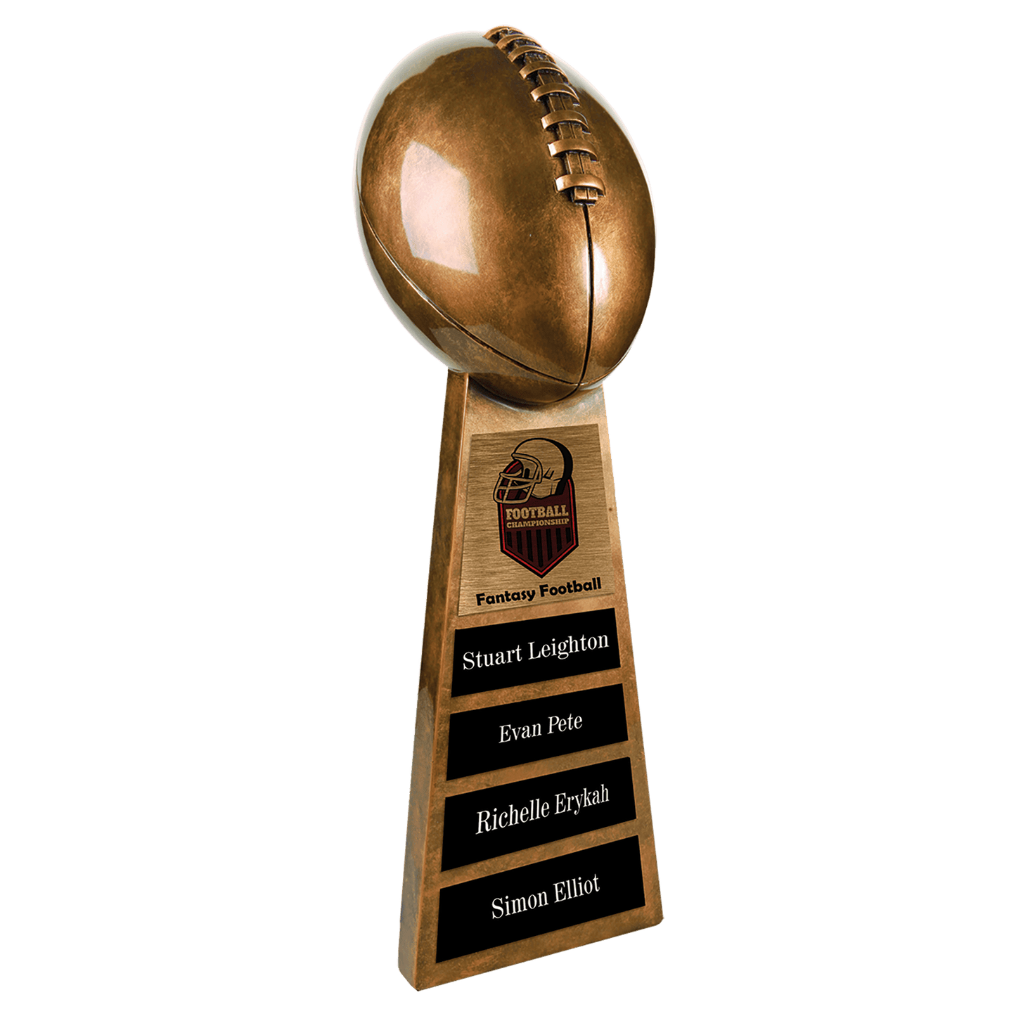 Antique Gold Football Resin - 15"
