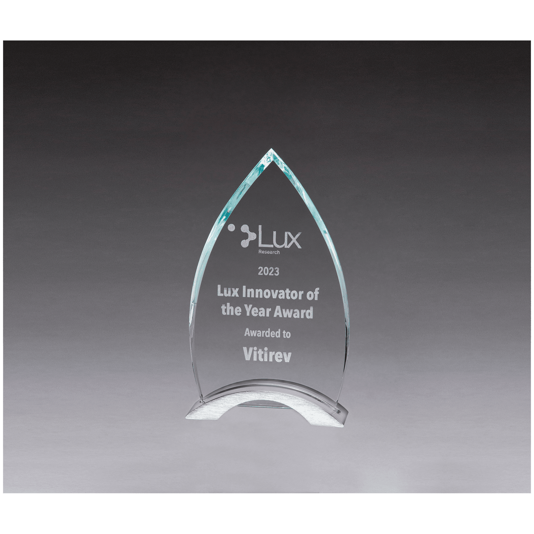 4 7/8" x 9" x 3/8" Thick Flame Series Clear Glass Top with Brushed Silver Aluminum Base