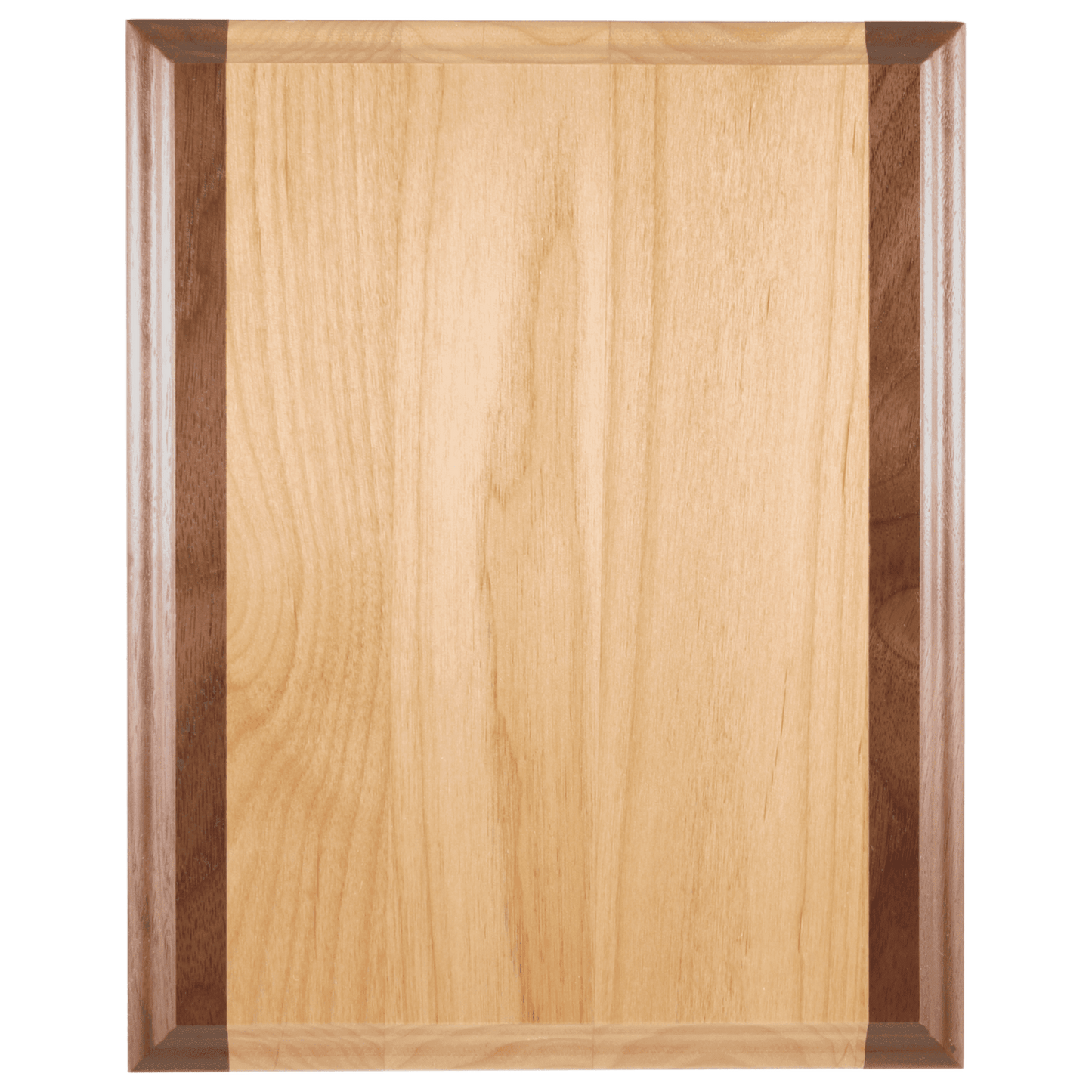 Genuine Red Alder & Genuine Walnut Plaque - 7" x 9"