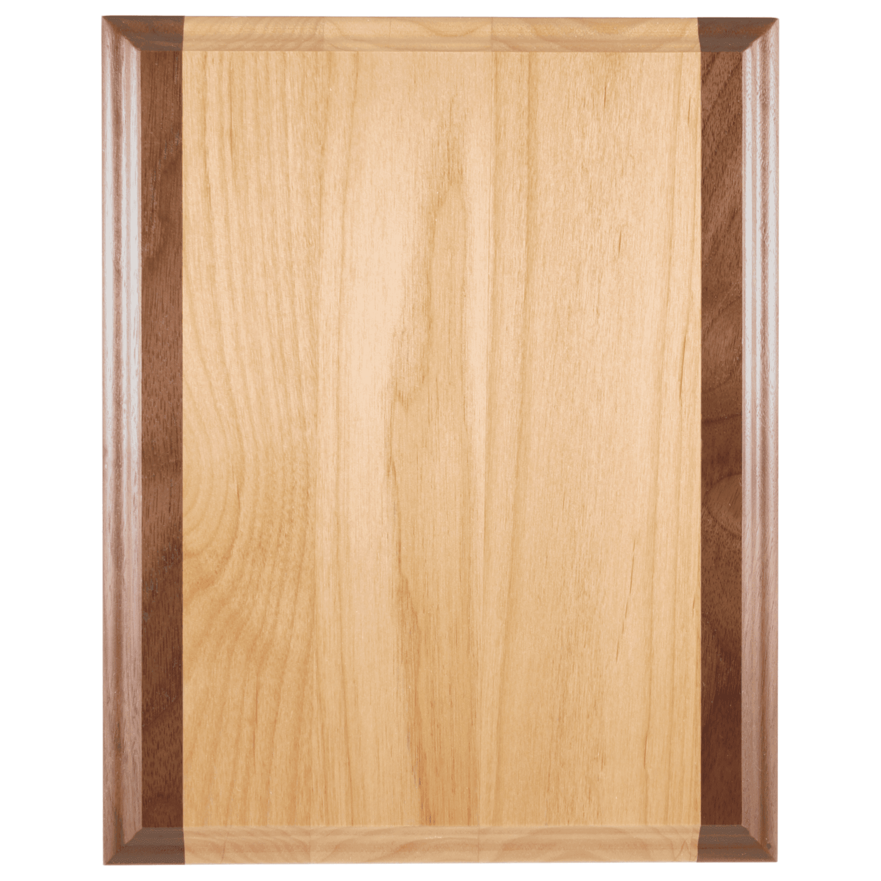 Genuine Red Alder & Genuine Walnut Plaque - 7" x 9"