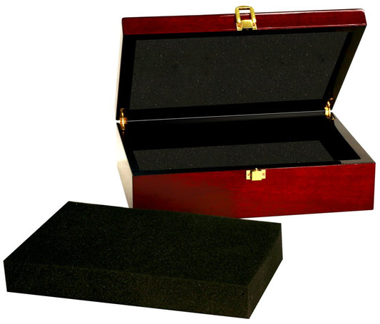 Rosewood Piano Finish Gift Box - 7 3/4" x 6 1/4" x 2 3/8"