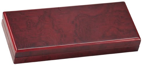 Rosewood Finish Gift Box - 8 3/4" x 3 3/4"