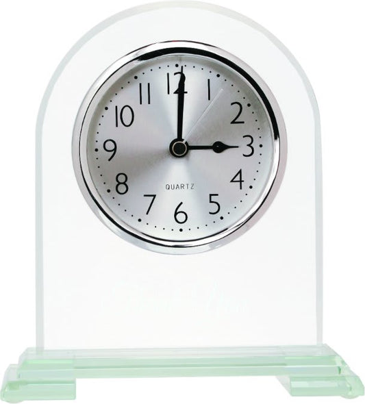 Arch Glass Clock - 6 1/2"