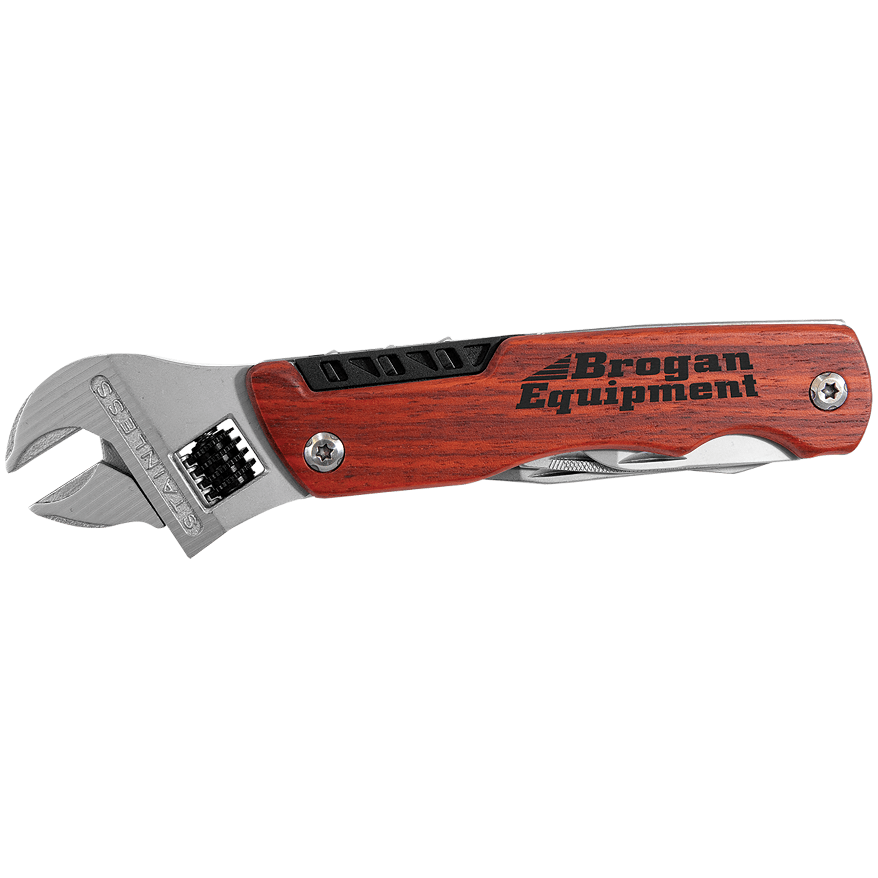 Wrench Multi-Tool with Wood Handle/Bag - 6 1/2"
