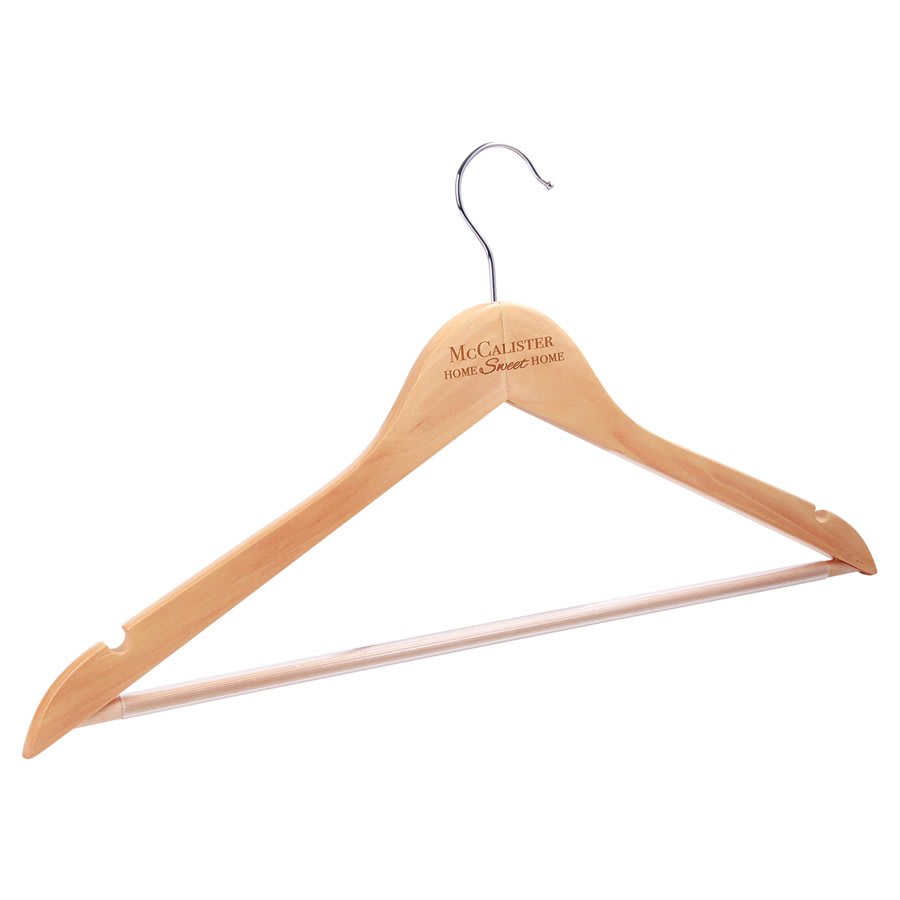 Solid Maple Clothes Hanger - 17 1/2" x 9"