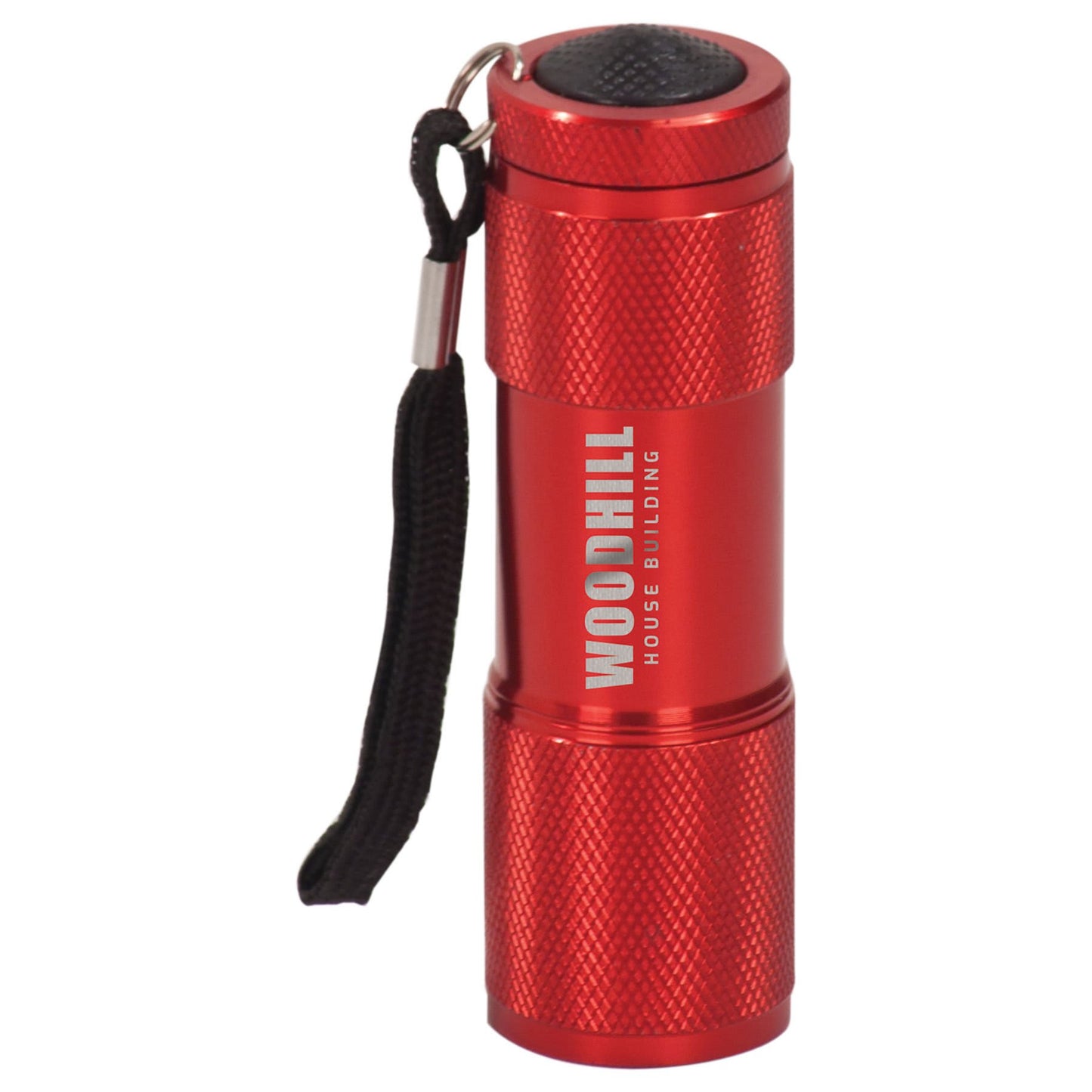 Red 9-LED Engravable Flashlight with Strap - 3 3/8"