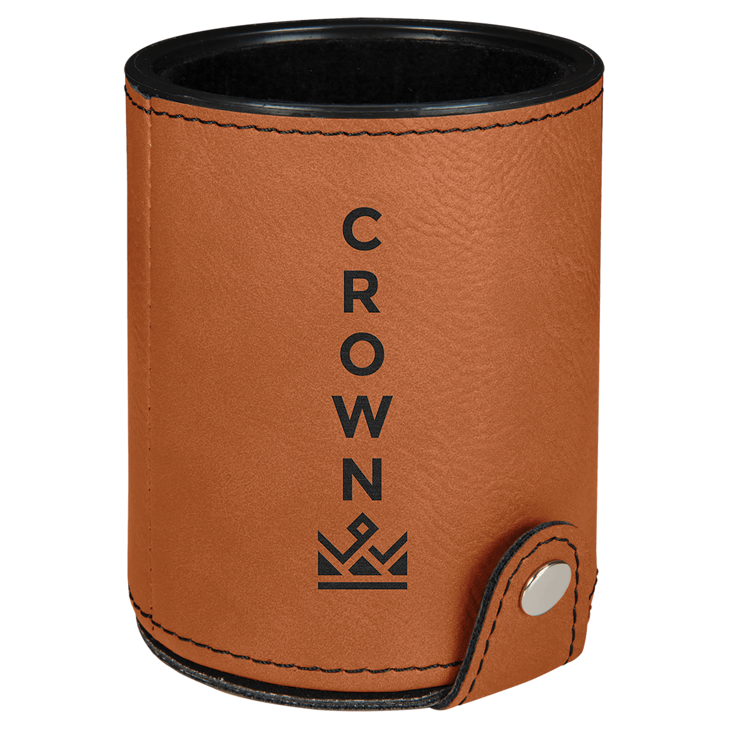 Rawhide Engravable Leatherette Dice Cup with 5 Dice