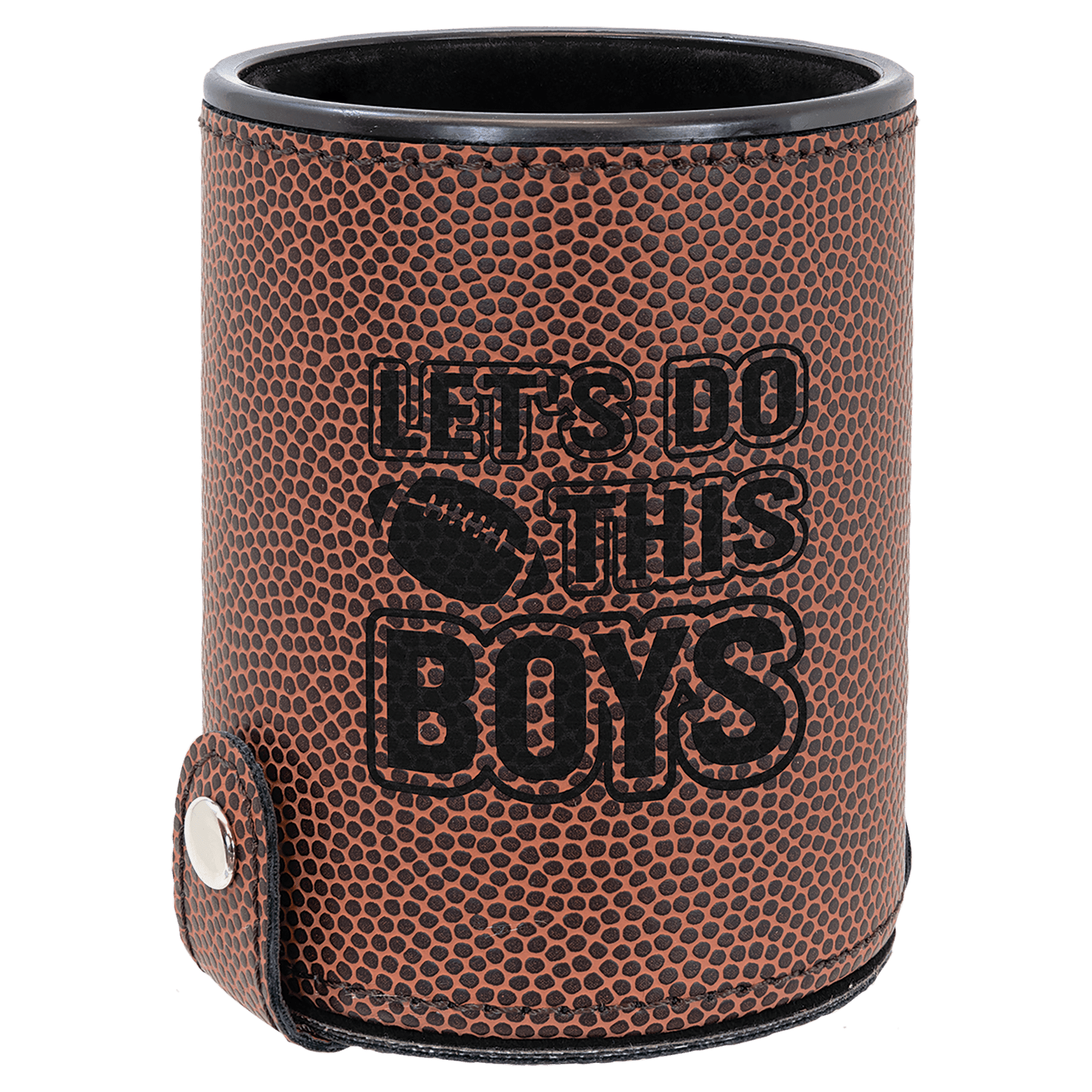 Football Engravable Leatherette Dice Cup with 5 Dice