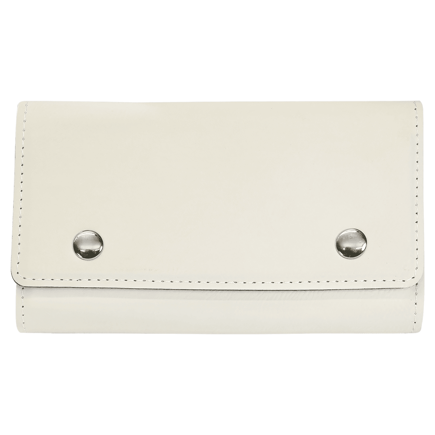 White Engravable Leatherette Card & Dice Set