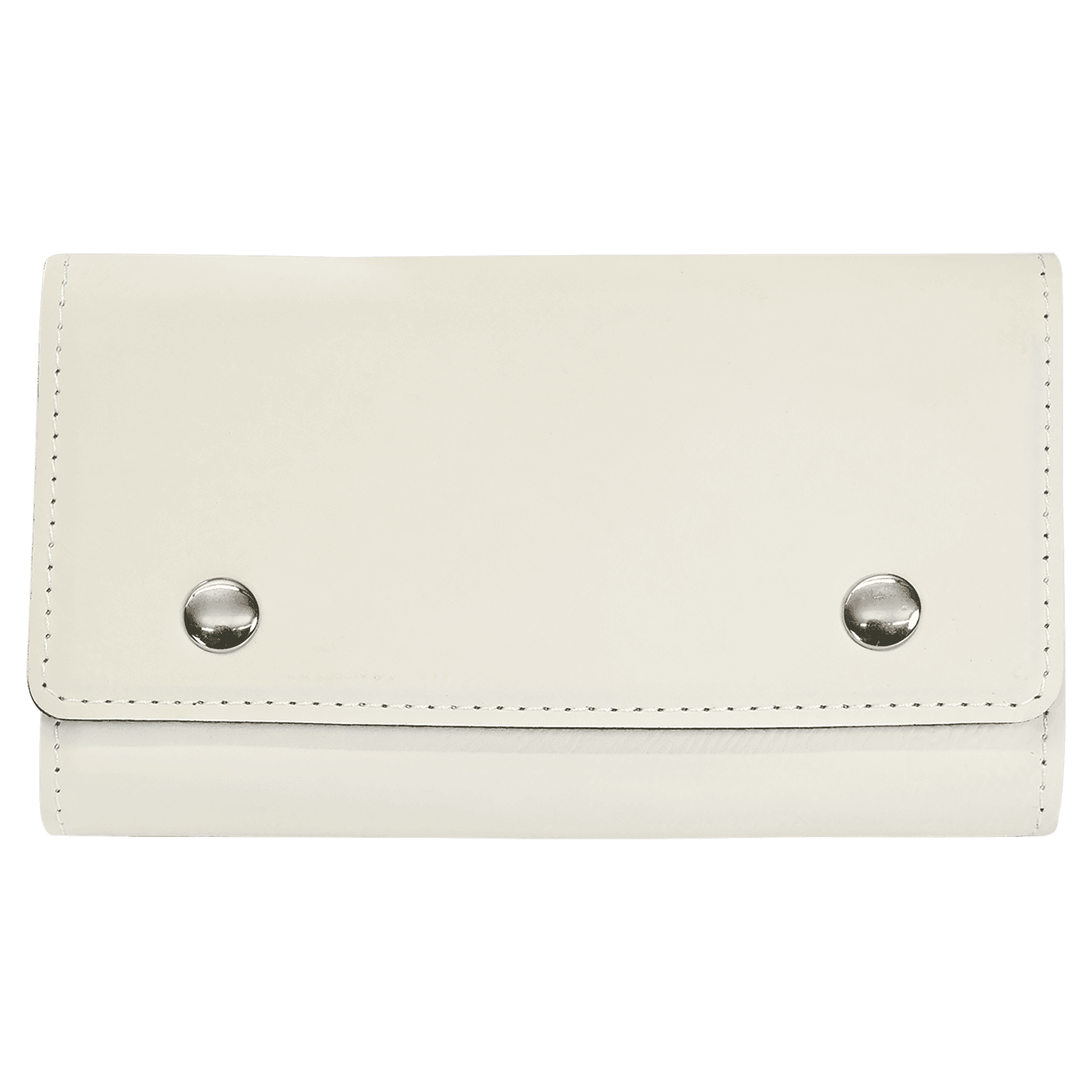 White Engravable Leatherette Card & Dice Set