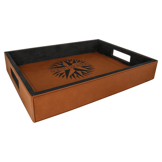 Rawhide Engravable Leatherette Serving Tray - 16" x 12"