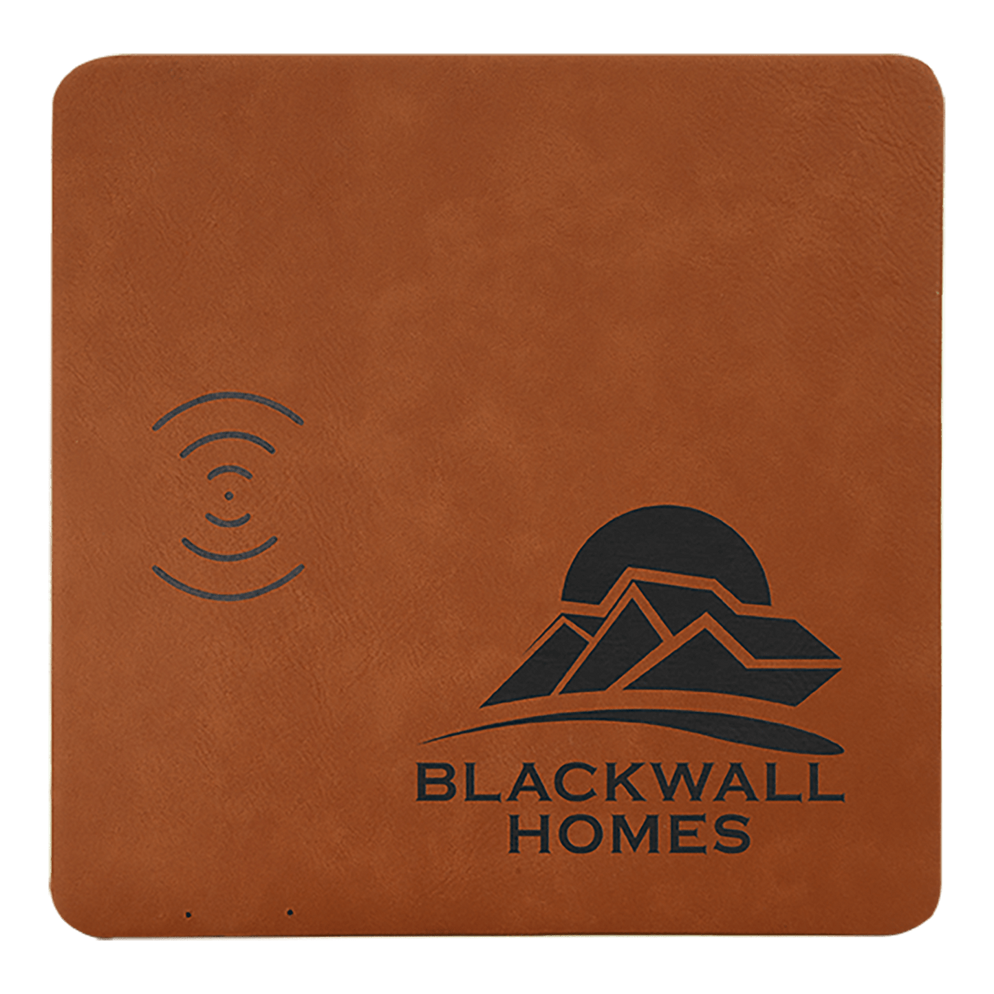Rawhide Engravable Leatherette Phone Charging Mat - 8" x 8"