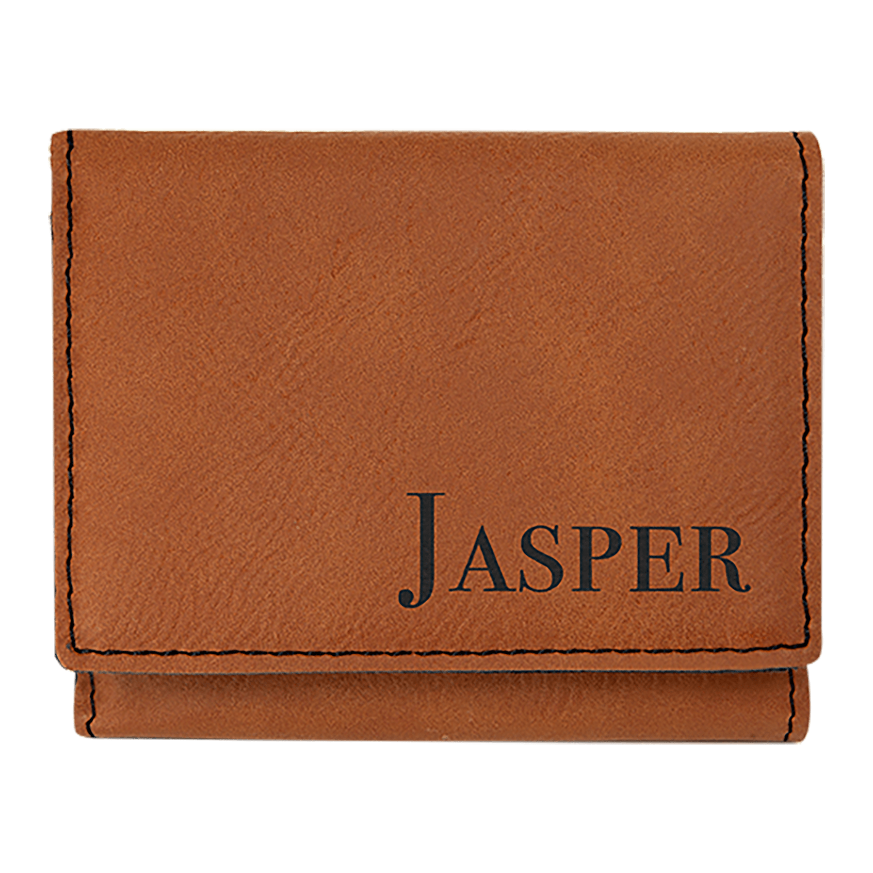 Rawhide Engravable Leatherette Trifold Wallet - 3" x 4"