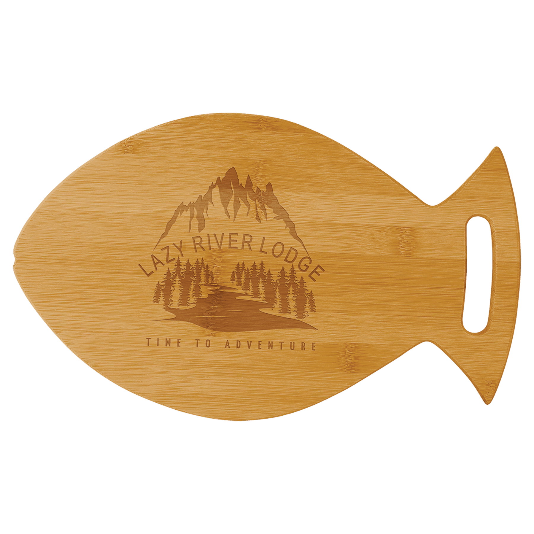 Bamboo Fish Shaped Cutting Board - 14" x 8 1/2"