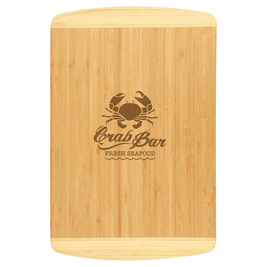 Bamboo 2-Tone Cutting Board - 18" x 12"