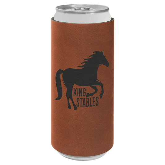 Rawhide Engravable Leatherette Slim Beverage Holder