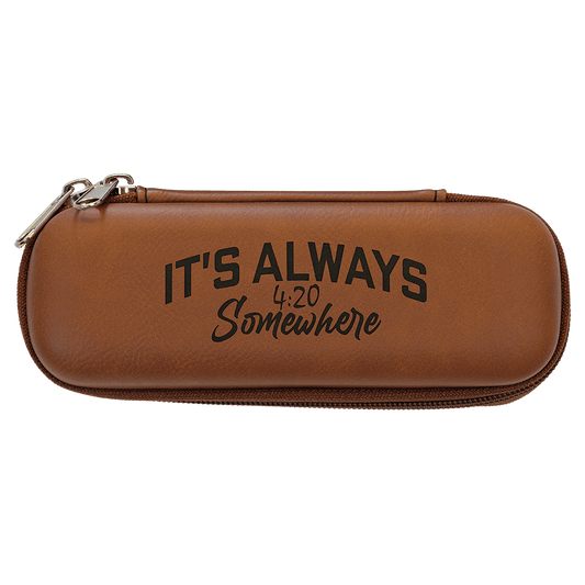 Rawhide Leatherette Smoke Case - 7" x 2 1/2" x 1 3/4"