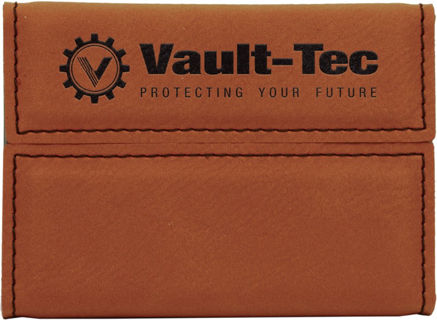 Rawhide Engravable Leatherette Hard Business Card Holder - 3 3/4" x 2 3/4"