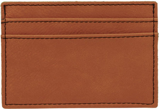 Rawhide Engravable Leatherette Wallet Clip - 4" x 2 3/4"