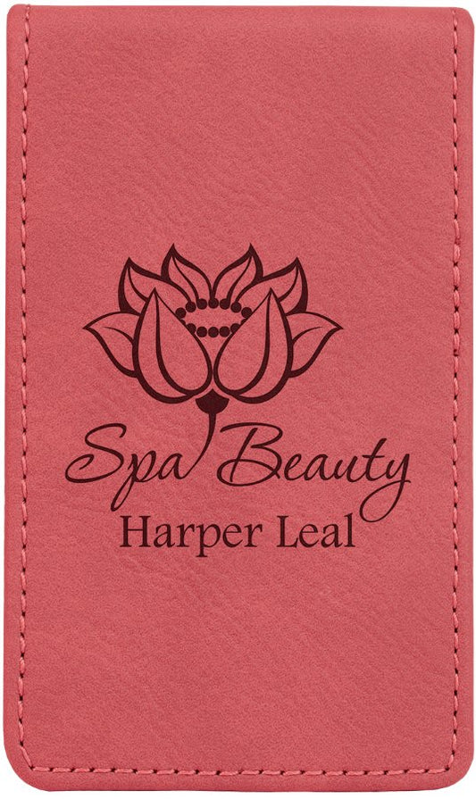 7-Piece Pink Engravable Leatherette Manicure Gift Set