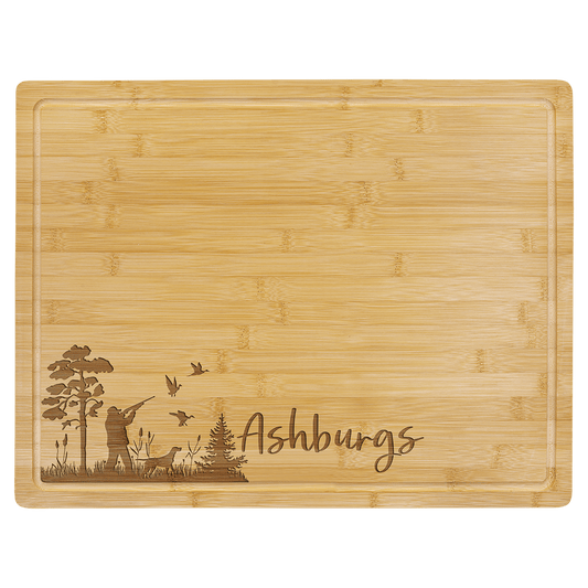 Bamboo Cutting Board with Drip Ring - 19 3/4" x 15"