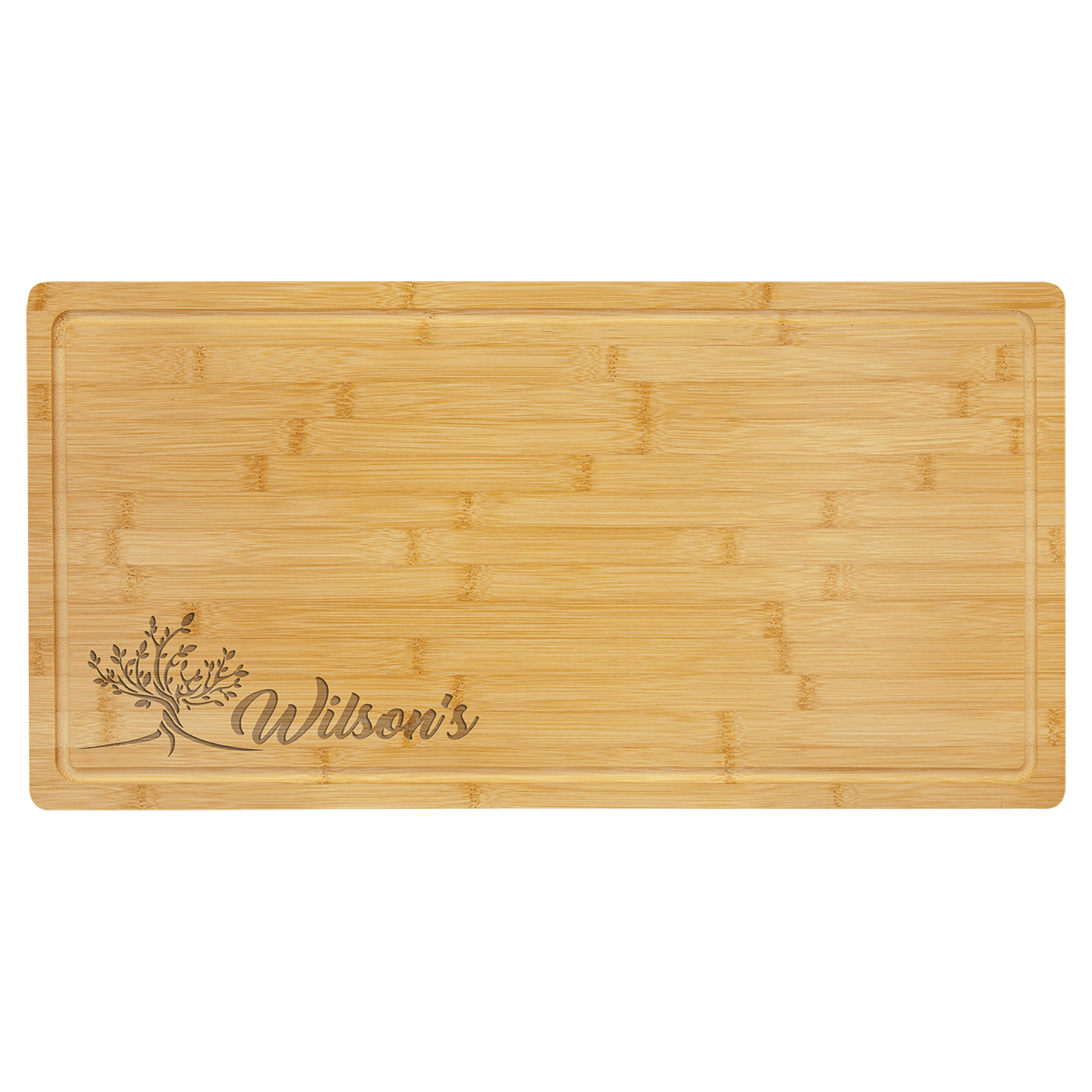 Bamboo Cutting Board with Drip Ring - 23 3/4" x 12"