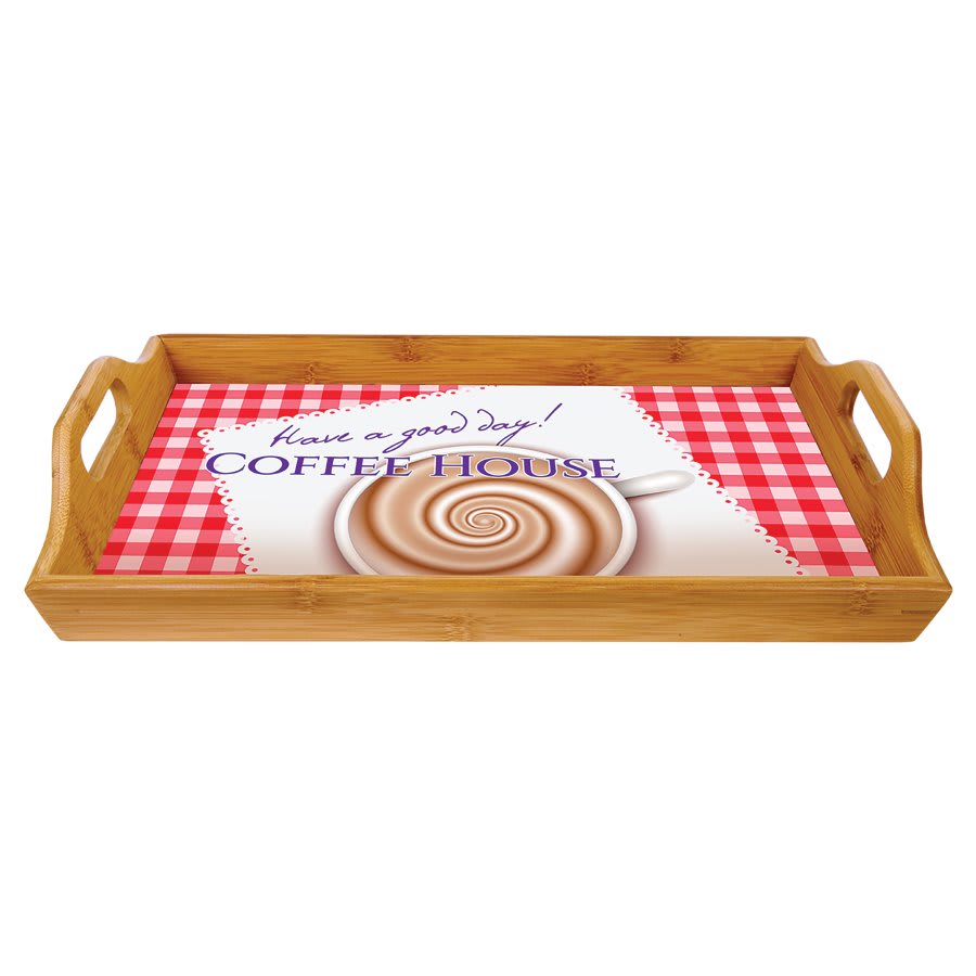 Bamboo Serving Tray (Insert/Plate not included) - 16 1/2" x 9 3/4"