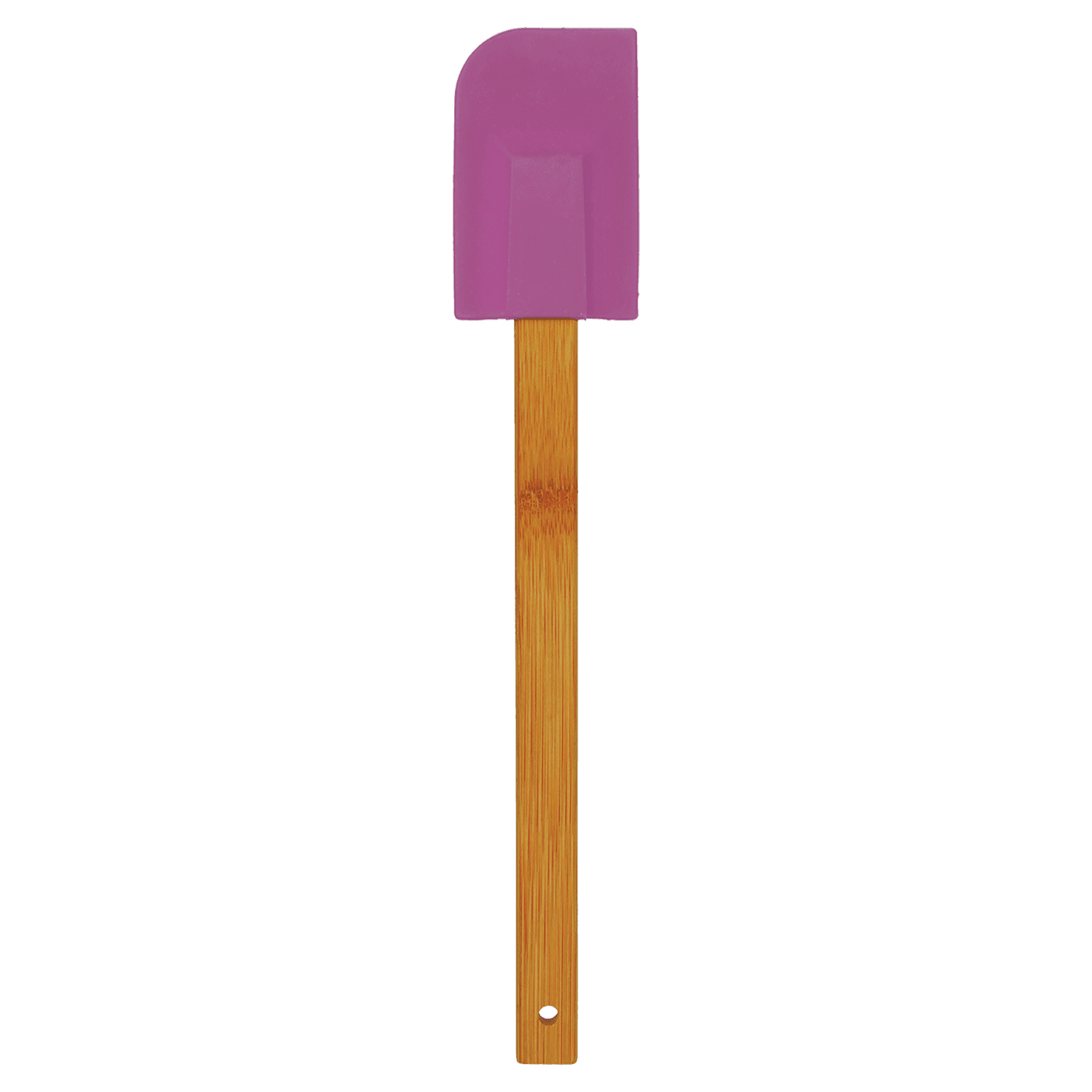 Purple Silicone Spatula with Bamboo Handle - 11 3/4"
