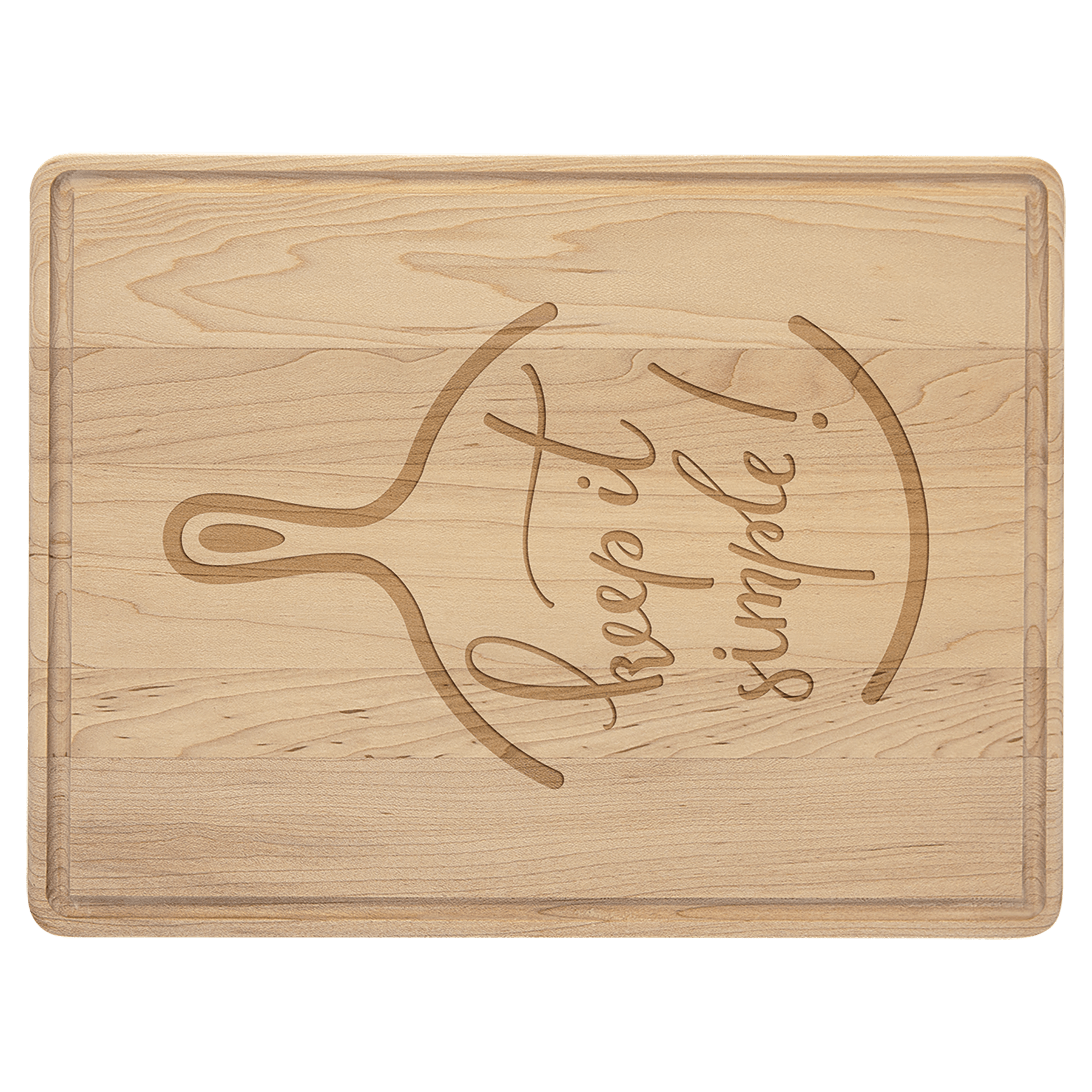 Maple Cutting Board with Drip Ring - 11 1/2" x 8 3/4"